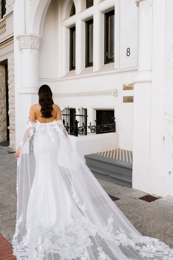 Martina Liana Style ML1362IV11 #2 (IV-PL) Ivory Gown w Porcelain Tulle Plunge thumbnail