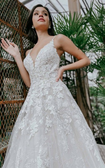 Essense of Australia Style D3157IV #2 Ivory Lace/ Tulle thumbnail