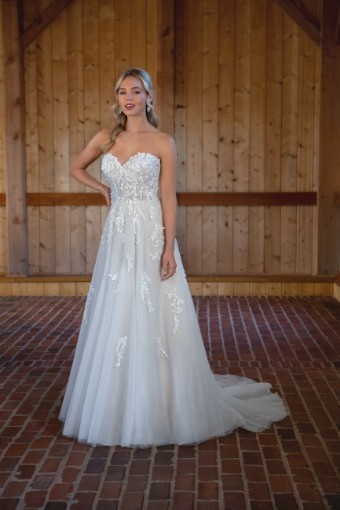 Essense of Australia Style D3529IV15 #0 default (IV-IV) Ivory Lace Tulle and Regal Organza over Ivory Gown thumbnail