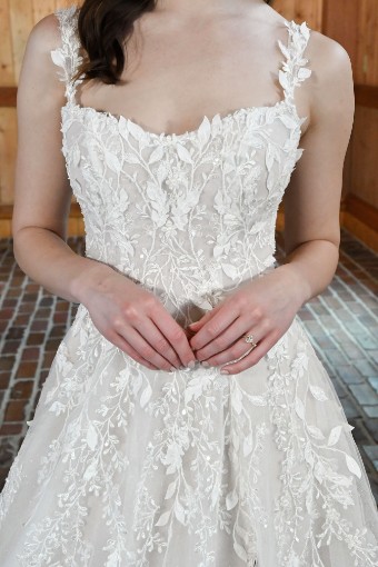Essense of Australia Style D3668 #2 default (IV-BC) Ivory Lace Tulle and Regal Organza over Biscotti Gown (IV-IV) Ivory Lace Tulle and Regal Organza over Ivory Gown thumbnail