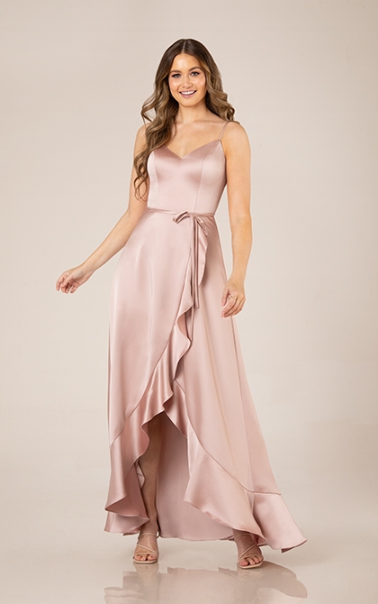 where to buy sorella vita bridesmaid dresses Leopard Print Strapless Prom Dress with Ruffle Skirt & High Slit – RF056 –  Viniodress main image 0