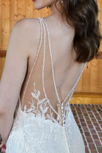 Essense of Australia Style D3657IQ #2 default (IVIV-PL) Ivory Lace & Tulle over Ivory Gown w Porcelain Tulle Illusion thumbnail