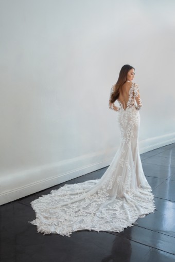 Martina Liana Style ML1440ZZ12 #3 default (IVIV-PL) Ivory Lace & Tulle over Ivory Gown w Porcelain Tulle Illusion thumbnail