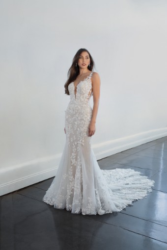 Martina Liana Style ML1440ZZ12 #0 default (IVIV-PL) Ivory Lace & Tulle over Ivory Gown w Porcelain Tulle Illusion thumbnail