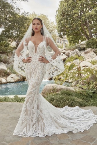 Casablanca Bridal Style 2502 FRANCESCA #0 default Nude/Ivory/Silver thumbnail