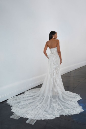 Martina Liana Style ML16201V12 #1 (IVIV-PL) Ivory Lace and Tulle over Ivory Gown w Porcelain Tulle Plunge thumbnail