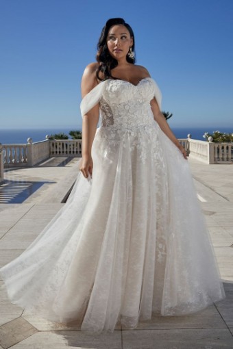 Casablanca Bridal Style 2455 MAE #0 default Champagne/Nude/Ivory/Silver thumbnail