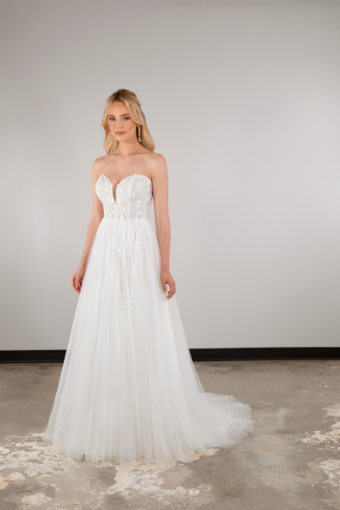 Essense of Australia Style D3906IV #2 default (IV-PL) Ivory Gown w Porcelain Tulle Illusion thumbnail