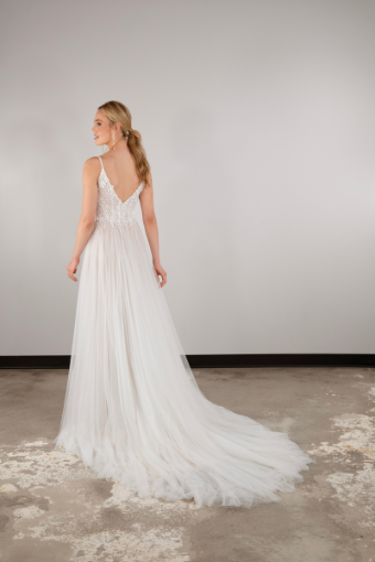 Essense of Australia Style D3874 #1 (IV-IV) Ivory Lace and Tulle over Ivory Gown thumbnail