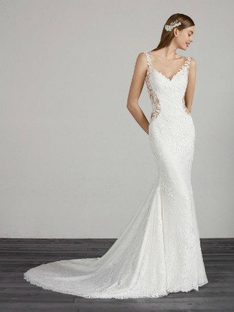 Pronovias Style MOROCCO #0 default OFF WHITE/CRYSTAL thumbnail