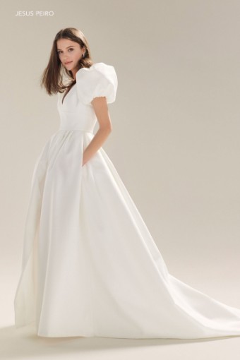 Jesus Peiro Style 2443#A - OFF WHITE TAFFETA MIKADO & 2347 SKIRT #0 default Off White thumbnail