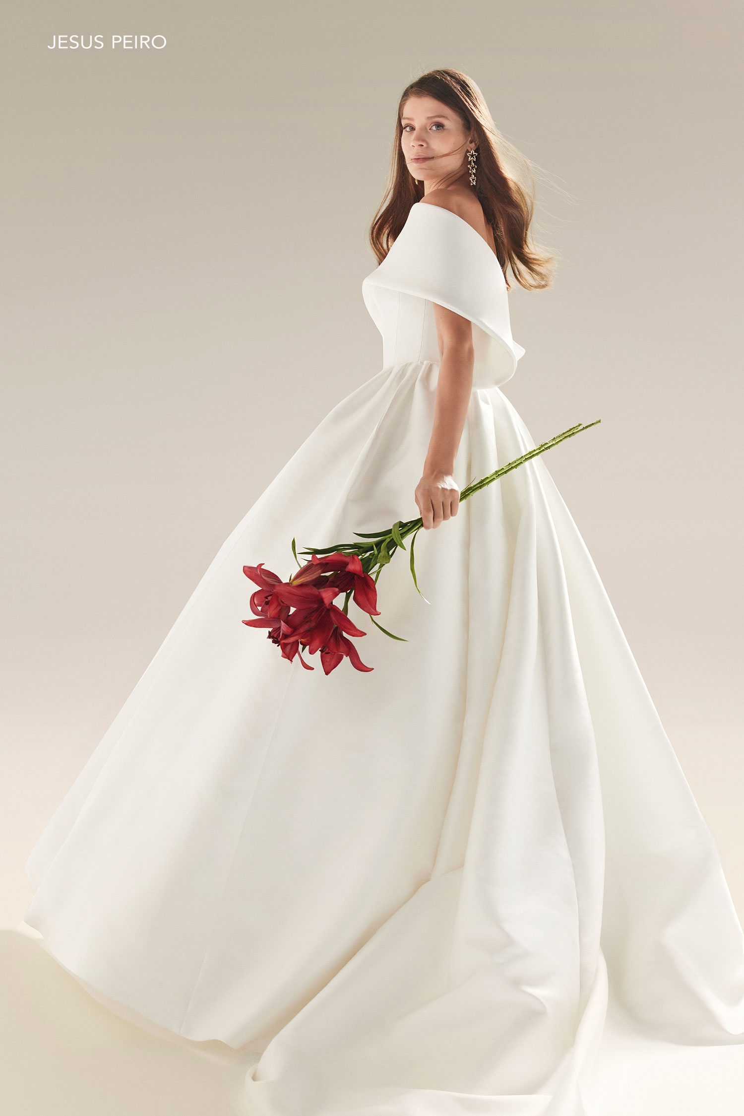 スカート JESUS CLOTHING Jesus Peiro | Van Cleve Bridal - 2465#A - 2465 SILK MIKADO