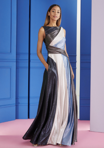 Talbot Runhof Style EVENING DRESS Ol0167-16 JL11 010 #0 default Platinum thumbnail