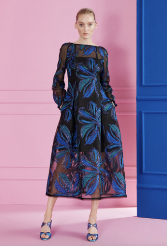 Talbot Runhof Style MIDI DRESS OS0602-09 MG15 #0 default ROYAL BLUE thumbnail
