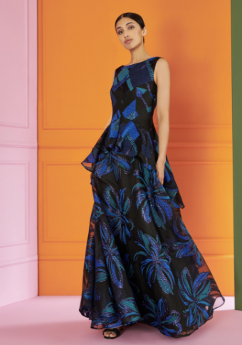 Talbot Runhof Style EVENING DRESS OL0635-01 (MG20) #0 default ROYAL BLUE thumbnail