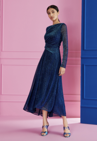 Talbot Runhof Style MIDI DRESS OS0187-25 (MK15) #0 default Turquoise thumbnail