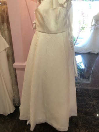 Jesus Peiro Style 2465#B - 2465 HELENA SILK BROCADE DRESS, SASH & 2400 SKIRT #0 default (SK-IV) Silk Ivory thumbnail
