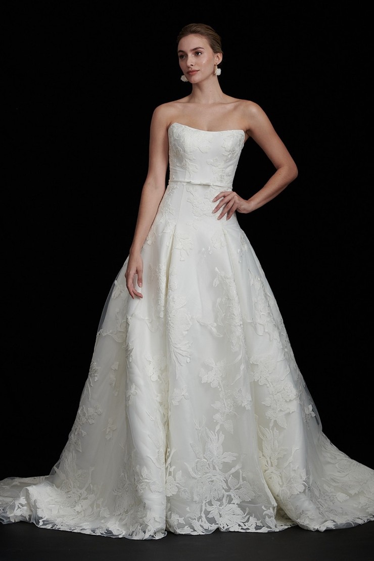 sachin and babi light blue dress Kelly Faetanini | Van Cleve Bridal - GREER