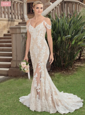 Casablanca Bridal Style 2324 ZOLA #0 default LIGHT CHAMPAGNE thumbnail