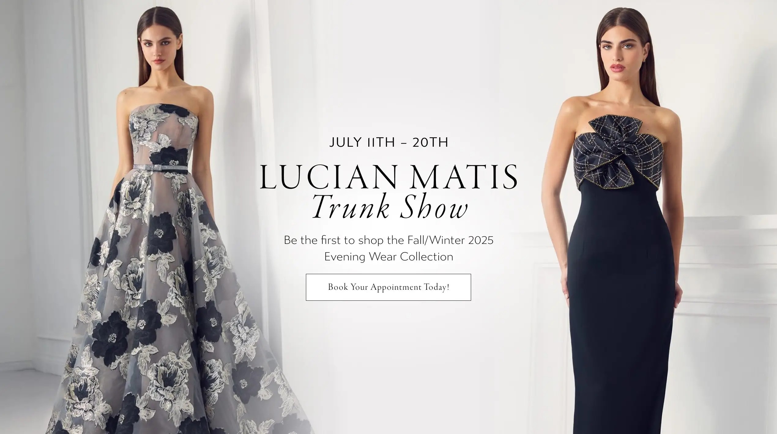 Lucian Matis Trunk Show Desktop Banner