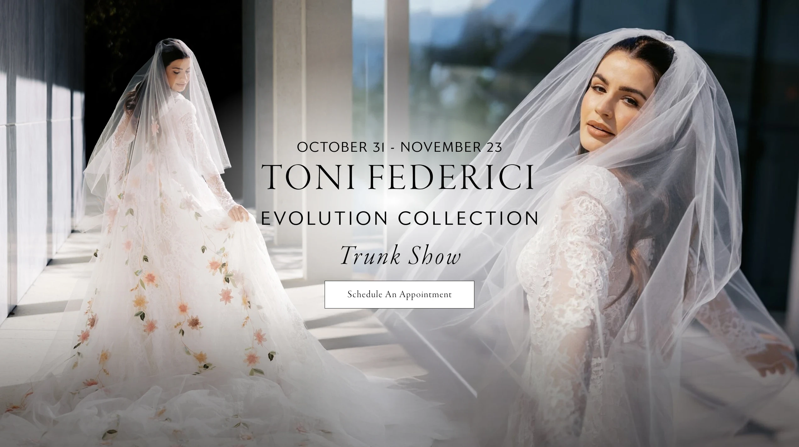 Toni Federici Trunk Show Banner Desktop