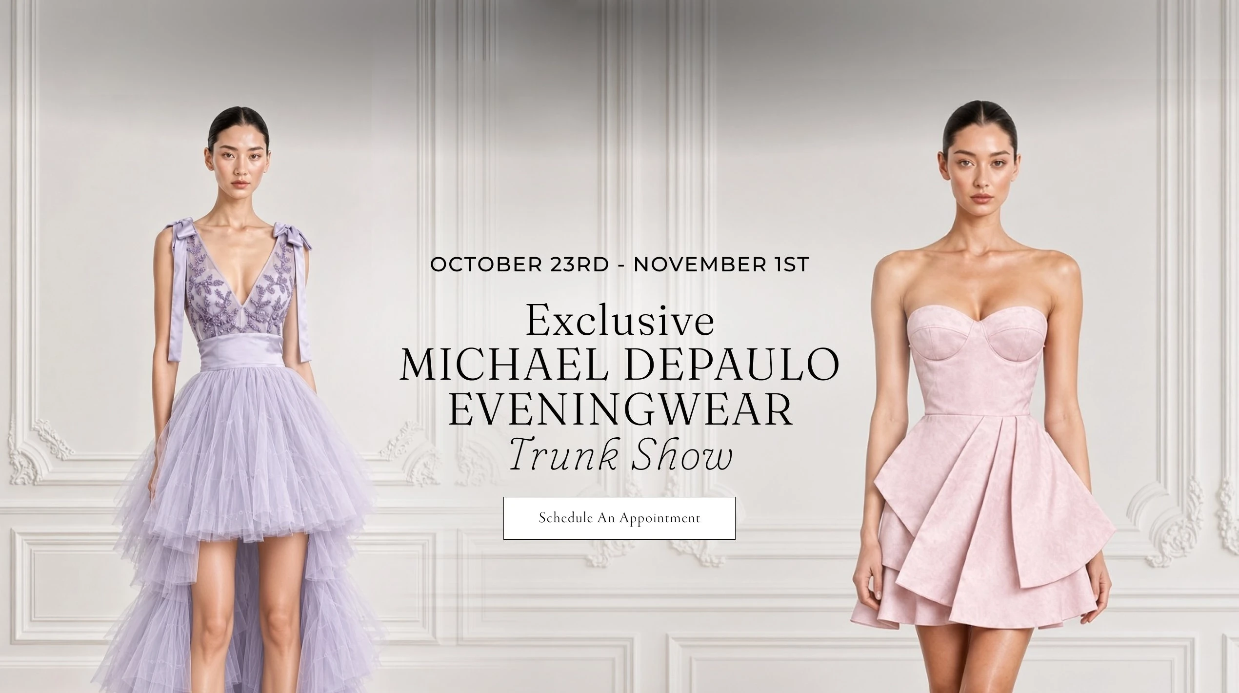 Michael DePaulo Trunk Show Desktop Banner